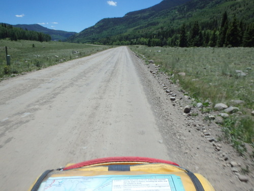 GDMBR: Heading south of NF-250.